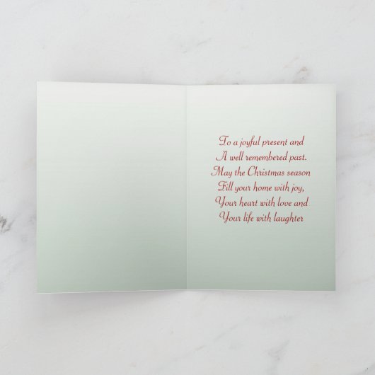 Carte Saint Nicolas de Noël Vintage (Intérieur)