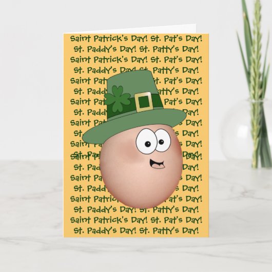 Carte Saint Paddy's Day Egg, Saint Patrick's Day ! (Devant)