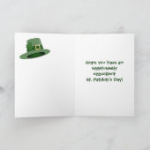 Carte Saint Paddy's Day Egg, Saint Patrick's Day ! (Intérieur)