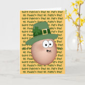 Carte Saint Paddy's Day Egg, Saint Patrick's Day ! (Fleur jaune)