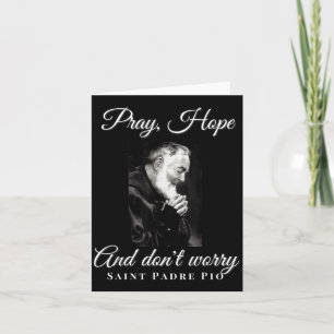 Carte Saint Padre O Priez Espérez Ne vous inquiétez pas