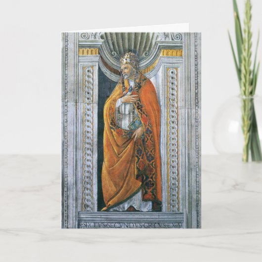 Carte Saint-Pape Sixte II par Sandro Botticelli (Devant)