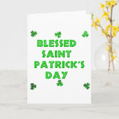Carte Saint Patrick (2) (Fleur jaune)