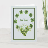 Carte Saint Patrick avec couronne Shamrock (Devant)