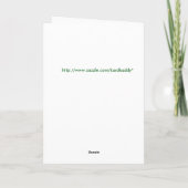 Carte Saint Patrick avec jolie dame (Dos)