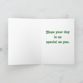 Carte Saint Patrick avec jolie dame (Intérieur)