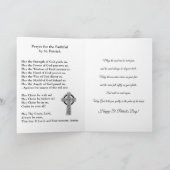 Carte Saint Patrick avec prière et bénédiction (Intérieur)