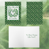 Carte Saint-Patrick Chanceux d'avoir des infirmières com