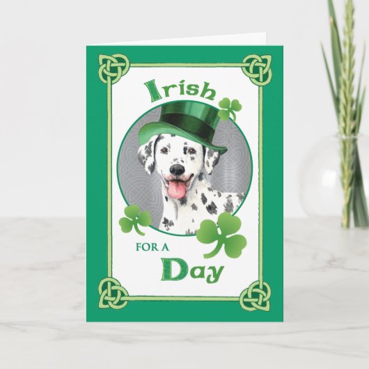 Carte Saint Patrick Fête Dalmatienne (Devant)