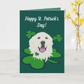 Carte Saint Patrick Fête des Grandes Pyrénées (Fleur jaune)