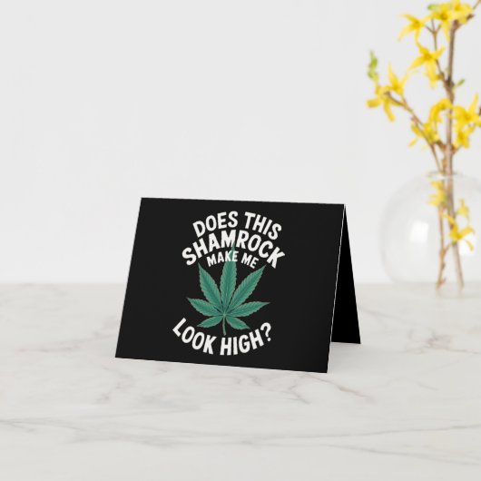 Carte Saint Patrick Fête Drôle pour Hommes Grand Défilé  (Fleur jaune)