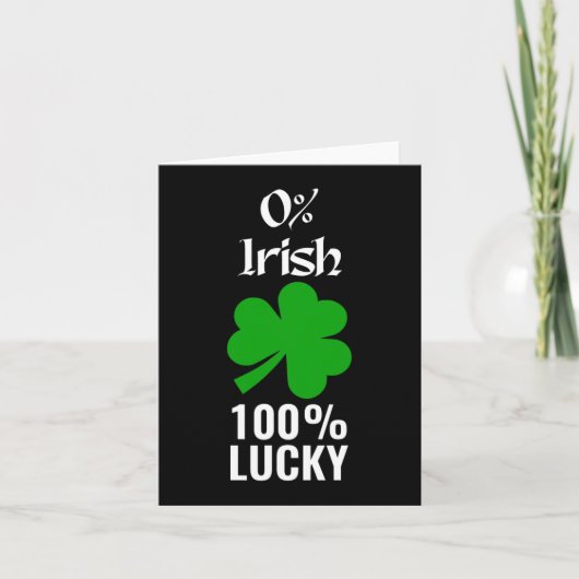 Carte Saint Patrick jour de la Saint-Patrick Irlande Trè (Devant)