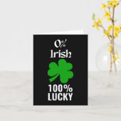 Carte Saint Patrick jour de la Saint-Patrick Irlande Trè (Fleur jaune)