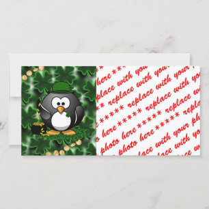 Carte Saint Patrick le jour du Lucky Penguin