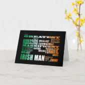 Carte Saint Patrick : Le plus grand Irlandais du monde (Fleur jaune)