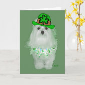 Carte Saint-Patrick maltais (Fleur jaune)