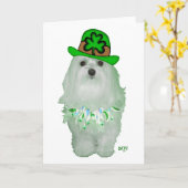 Carte Saint-Patrick maltais (Fleur jaune)