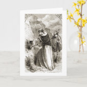 Carte Saint Patrick marquant le bouclier de Connal avec  (Fleur jaune)