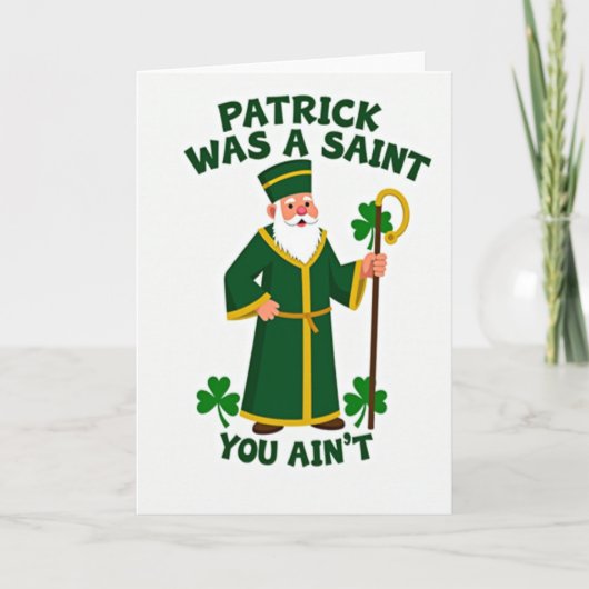 Carte Saint Patrick Pattern Card (Devant)