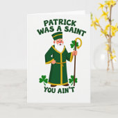 Carte Saint Patrick Pattern Card (Fleur jaune)