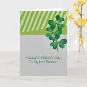Carte Saint Patrick pour Frère (Fleur jaune)