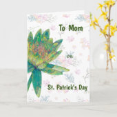 Carte Saint Patrick pour maman (Fleur jaune)
