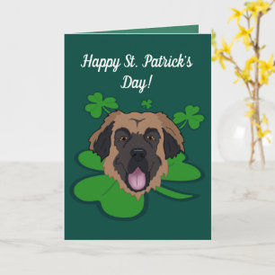 Carte Saint Patrick’s Day Leonberger