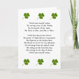 Carte Saint Patrick's Breastplate