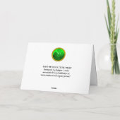 CARTE SAINT PATRICK'S CELTIC HEART, SHAMROCK (Dos)