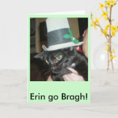 Carte Saint Patrick's Day (Fleur jaune)