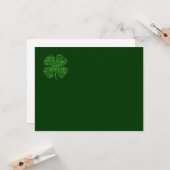 Carte Saint Patrick's Day (Devant/Arrière en situation)