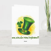 Carte Saint Patrick's Day (Dos)