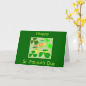 Carte Saint Patrick's Day (Fleur jaune)