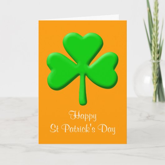 Carte Saint Patrick's Day (Devant)