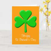 Carte Saint Patrick's Day (Fleur jaune)