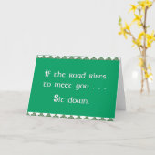Carte Saint Patrick's Day (Fleur jaune)