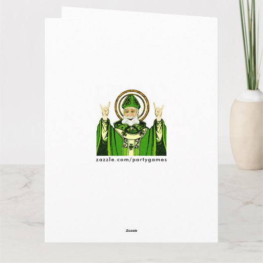 Carte Saint Patrick's Day Anniversaire (Dos)