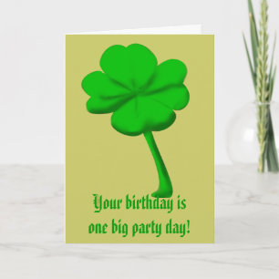 Carte Saint Patrick's Day Anniversaire