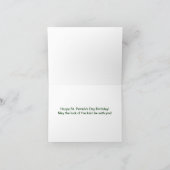 Carte Saint Patrick's Day Anniversaire (Intérieur)