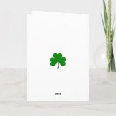 Carte Saint Patrick's Day Anniversaire (Dos)