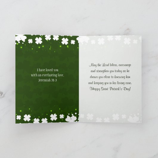 Carte Saint Patrick's Day Blessing for You (Intérieur)