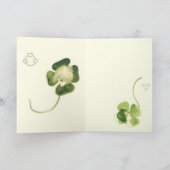 CARTE SAINT PATRICK'S DAY CHALEUREUSES SHAMROCKS DAMES A (Intérieur)