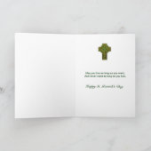 Carte Saint Patrick's Day - Croix celtique (Intérieur)