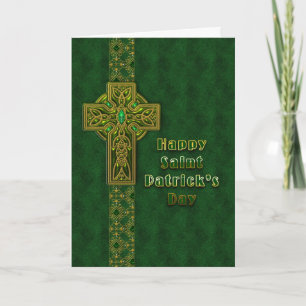 Carte Saint Patrick's Day - Croix celtique