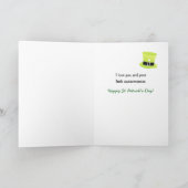 Carte Saint Patrick's Day for Wife - Chat noir Casquette (Intérieur)