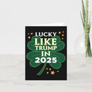 Carte Saint-Patricks Day - Heureux Comme Trump En 2025 -