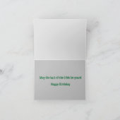 Carte Saint Patrick's Day Joyeux anniversaire (Intérieur)