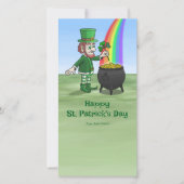 Carte Saint Patrick's Day Leprechaun (Devant)