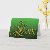 Carte Saint-Patricks Day Love (Fleur jaune)
