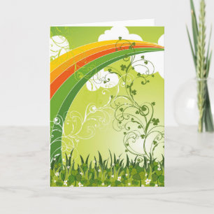 Carte Saint Patrick's Day Lucky Clovers Shamrock irlanda